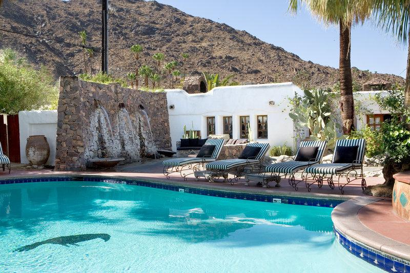 Korakia Pensione Hotel in Palm Springs, $105 a night (was $211) A big part of looking good is feeling good. Just kidding. A big part of looking good is sitting by this pool and not having anyone you know around to judge you. Apparently this place was built in 1924 by "an eccentric artist with a penchant for parties" which sounds perfect.